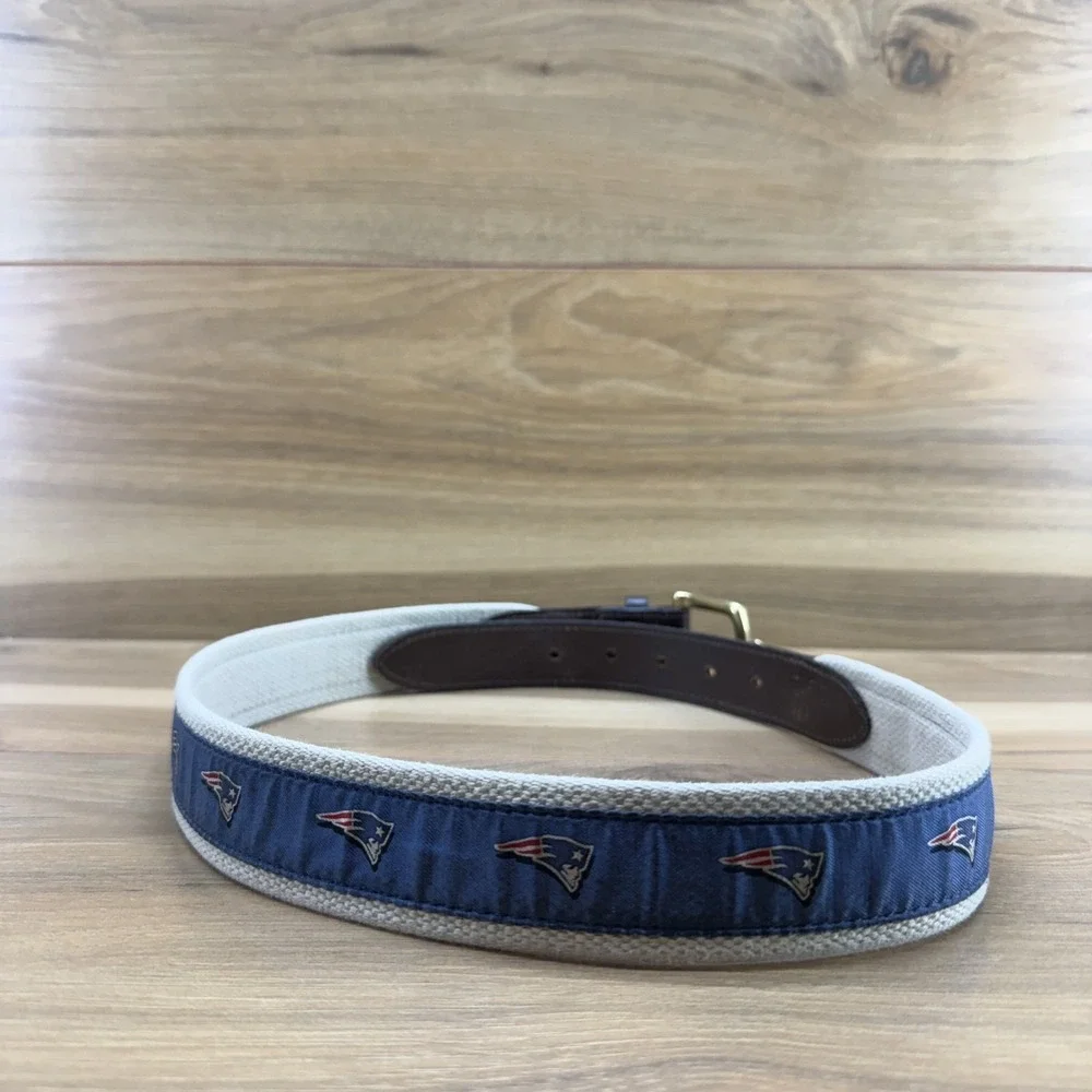 Vineyard‎ Vines Mens Belt Size 32 New England Patriots Golf Blue USA Made